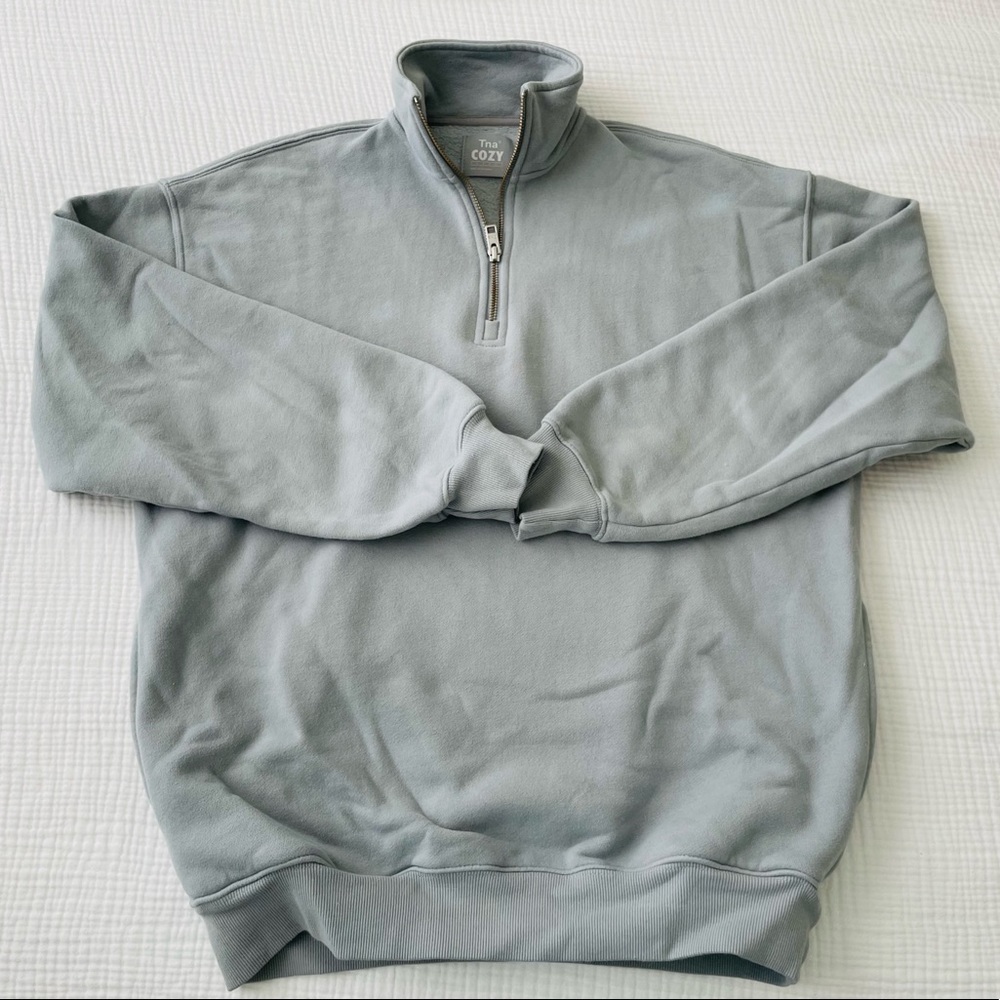 TNA CozyAF 1/4 Zip sweatshirt